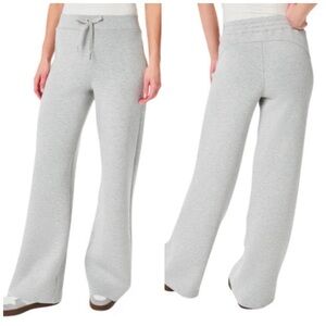 NWT Spanx Air Essentials Wide Leg Pant Lit Light Grey Heather